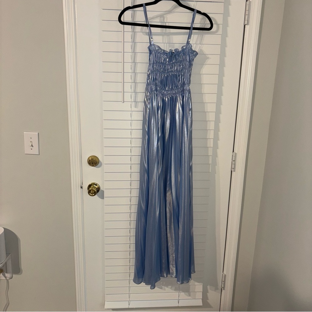 NWT Georgia Hardinge “Metal Dress” – Size 6 – Light Blue - Picture 2 of 4